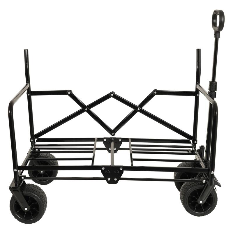 500lb 3-in-1 Heavy-Duty Wagon w/ Bench & Storage - All-Terrain Utility