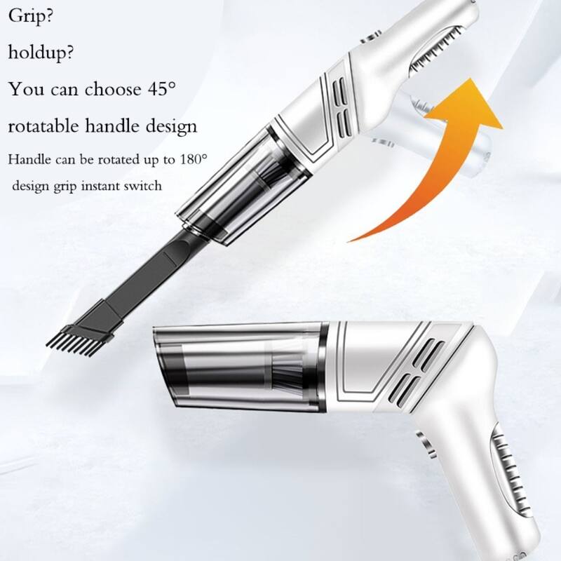 Portable Rechargeable Handheld Vacuum with High-power Motor and Multi-purpose Attachments