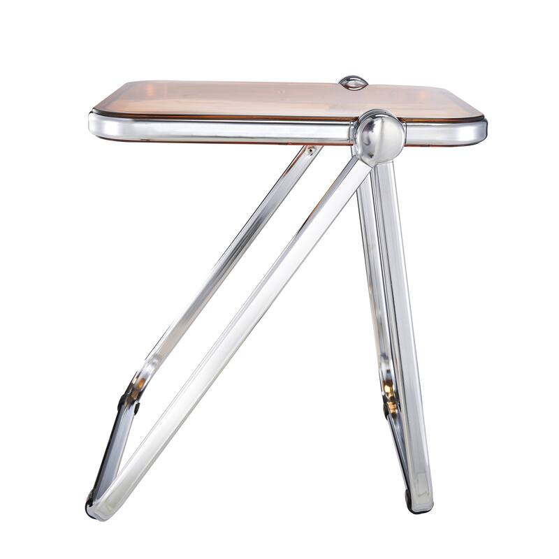 LeisureMod Lawrence Rectangular Folding Table with Aluminum Frame - 16.73