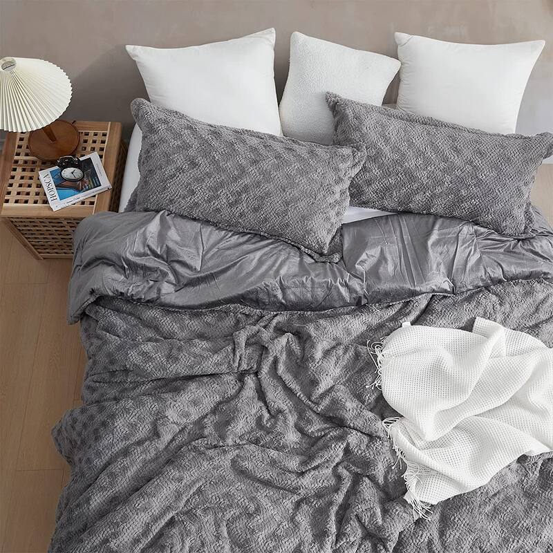 Cuddles & Snuggles - Coma Inducer® Oversized Comforter Set - Bedtime Gray
