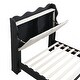 preview thumbnail 6 of 51, Platform Bed with Upholstered Backrest Headboard and USB Charging, Storage Single Bed LED Light Bed Frame for Night's Sleep