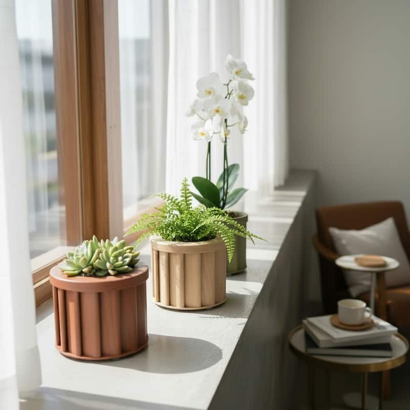 Round Strata Planter SM