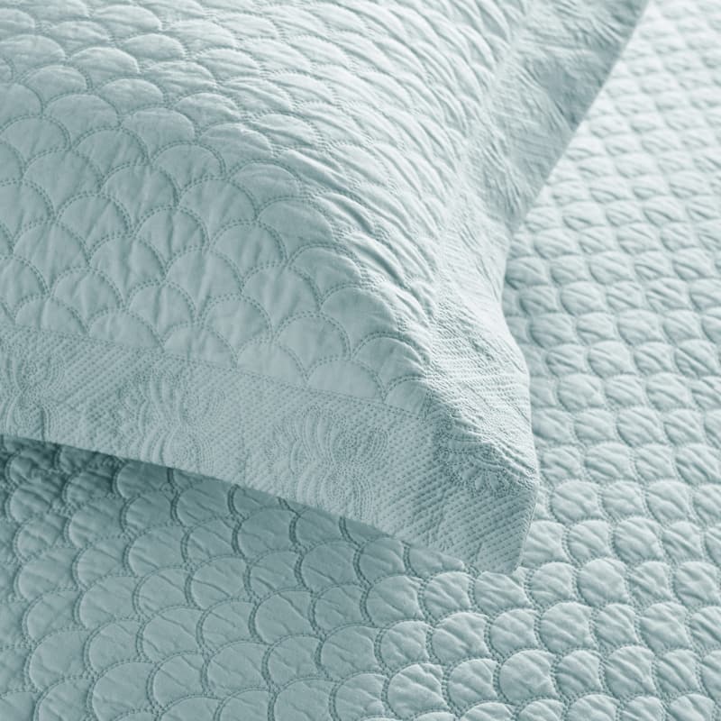MarCielo 3 Piece Embroidered 100% Cotton Oversized Quilt Bedspread Set TM