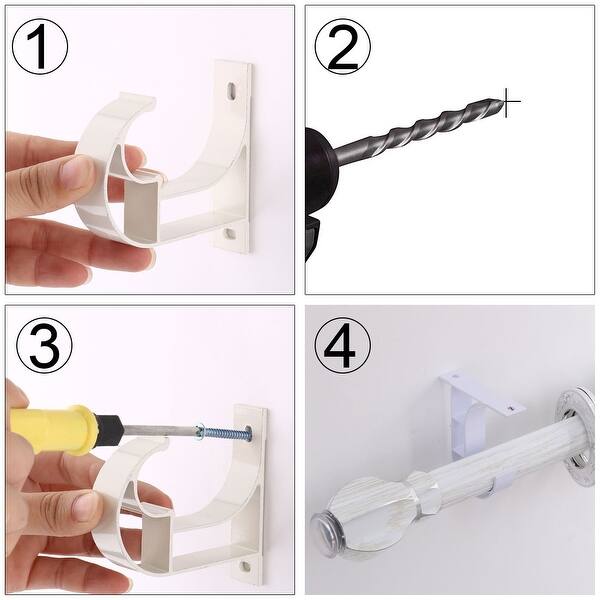 Shop Window Drapery Ceiling Hanging Holder Wall Curtain Rod