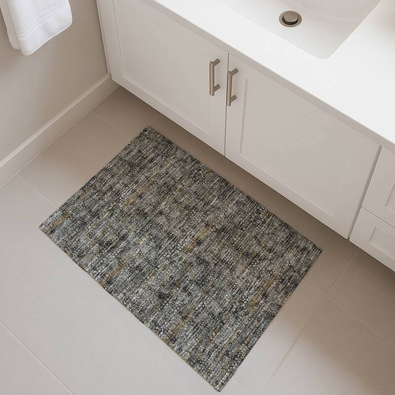 Machine Washable Indoor/ Outdoor Casual Kersey Chantille Rug