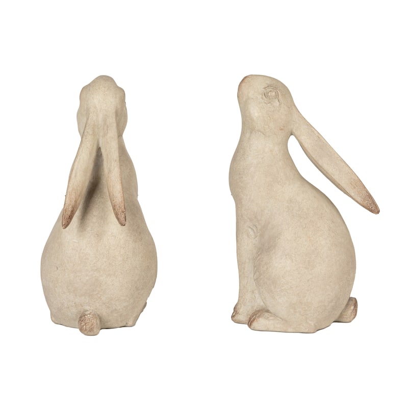 Charming Resin Rabbit Bookends - 7.5"L x 3.3"W x 6.5"H
