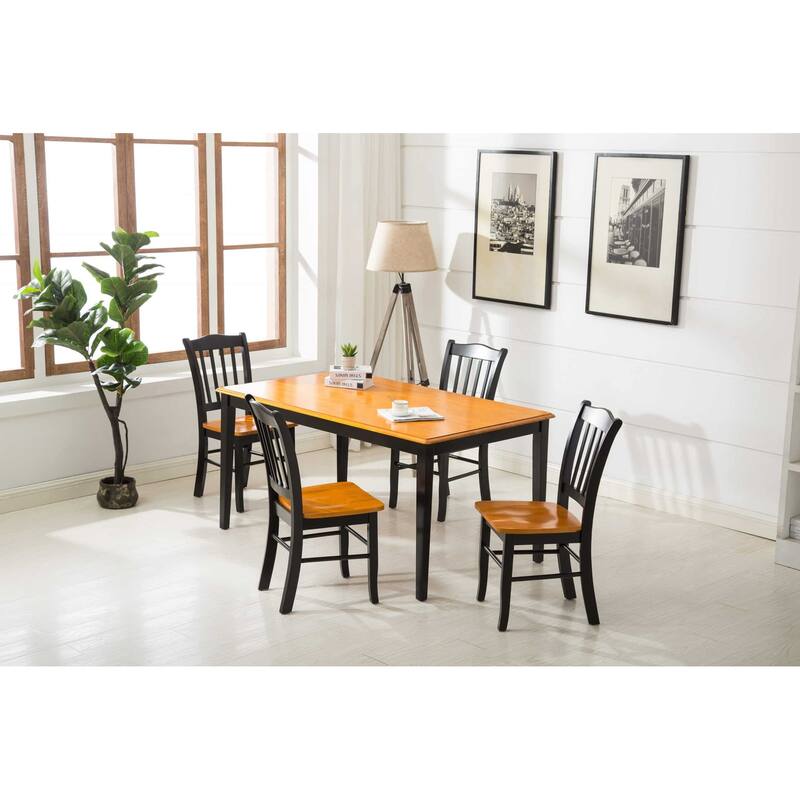 Boraam Shaker Collection Brown Wood Rustic Dining Table