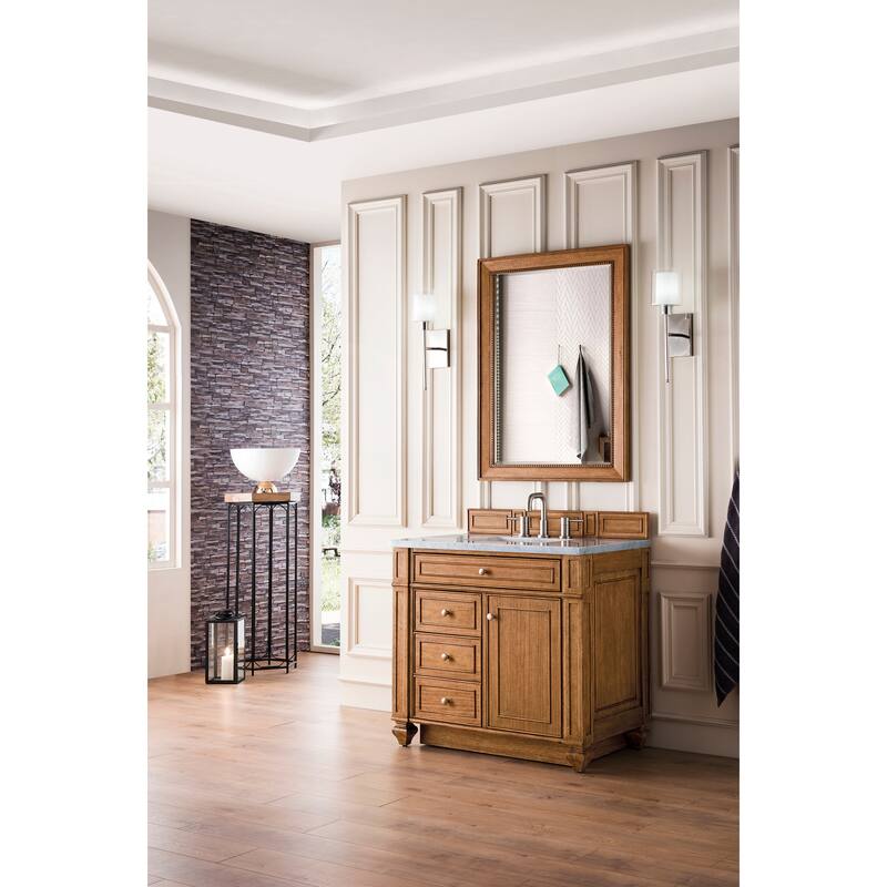 James Martin Vanities Bristol 36" Single Vanity, Saddle Brown