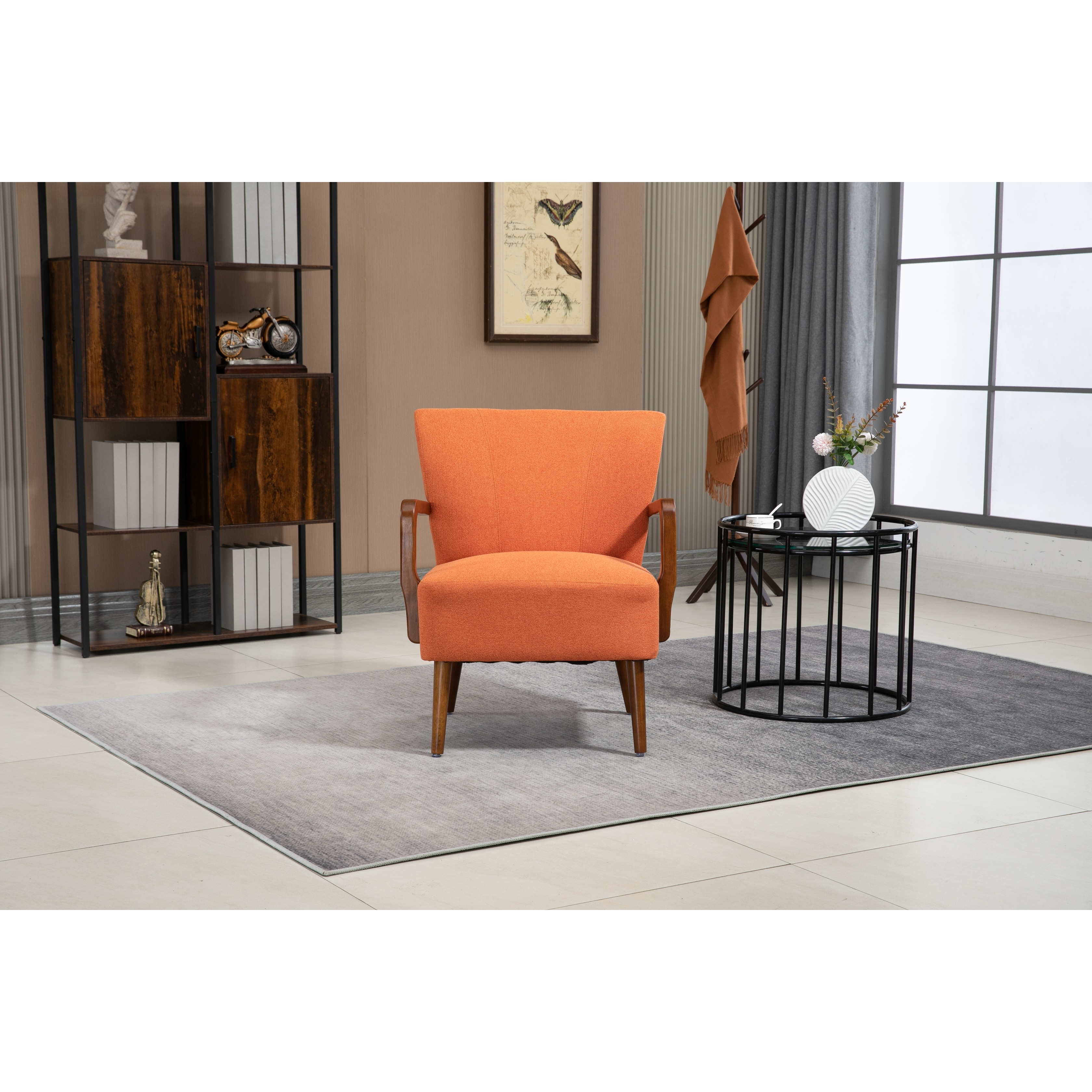 Orange reading chair clearance