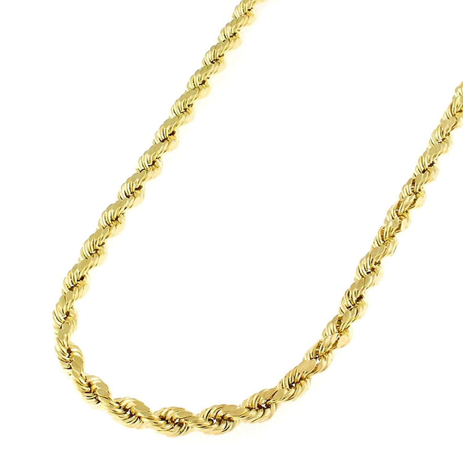 Shop 10K Yellow Gold 3MM Hollow Rope 