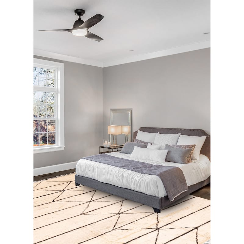 ECARPETGALLERY Hand-knotted Pak Finest Marrakesh Cream Wool Rug - 8'9 x 9'6