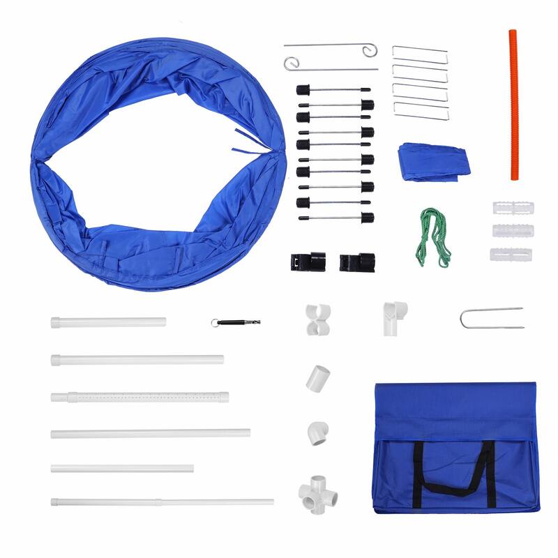Dog Agility Challenge Set - 6-Pack Jump Training Obstacles - 6-Piece