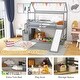preview thumbnail 24 of 25, Twin over Twin Bunk Bed with Slide and 2-Step Storage Staircase