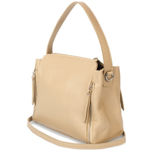 giulia massari leather shoulder bag