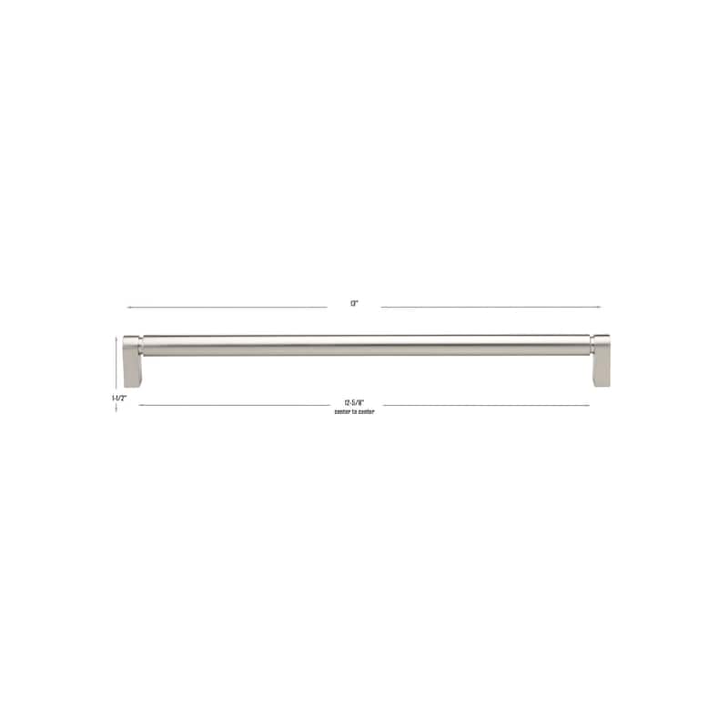 GlideRite 12-5/8 Inch 320mm Center to Center Solid Smooth Cabinet Bar Pull - 4787-320