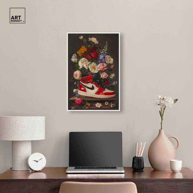 Sneaker Bouquet II Canvas by Art Remedy