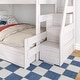 preview thumbnail 14 of 14, Max and Lily Modern Farmhouse Twin Over Full Bunk Bed With Staircase and Storage Drawers