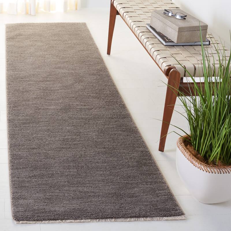 SAFAVIEH Lasa Nanci Modern Solid Rug - 2'3" x 8' Runner - Grey
