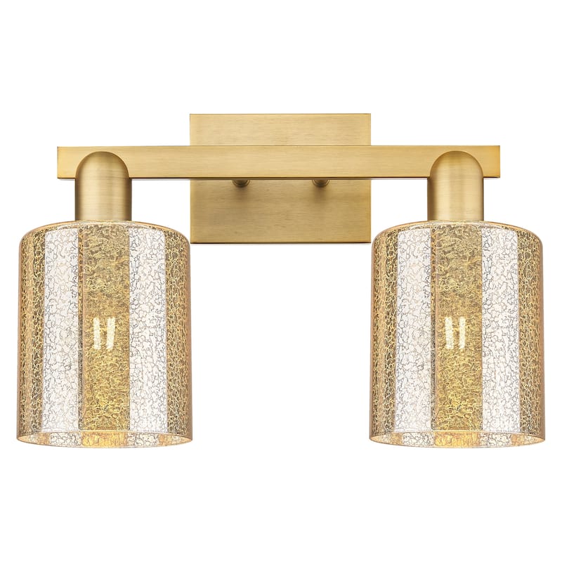 Innovations Lighting 716-2W-11-16 Cobbleskill Vanity Cobbleskill 2 - Brushed Brass / Mercury