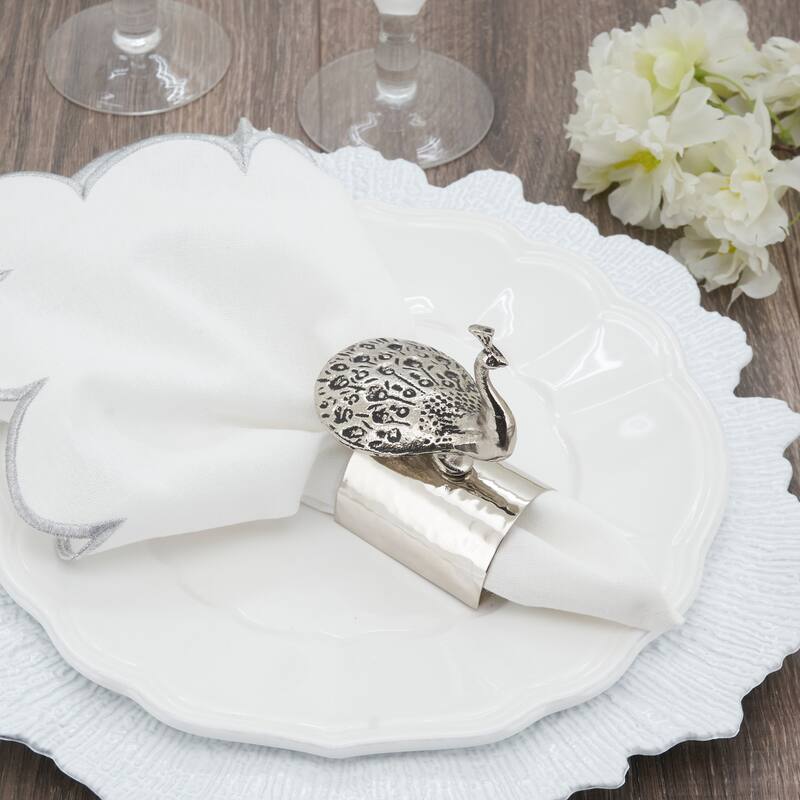 Peacock Napkin Ring (Set of 4)