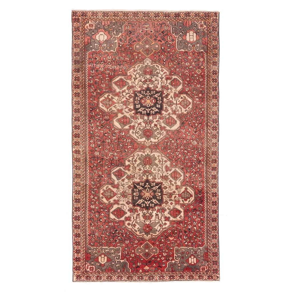 ECARPETGALLERY Hand-knotted Konya Anatolian Red Wool Rug - 4'10 x 9'5