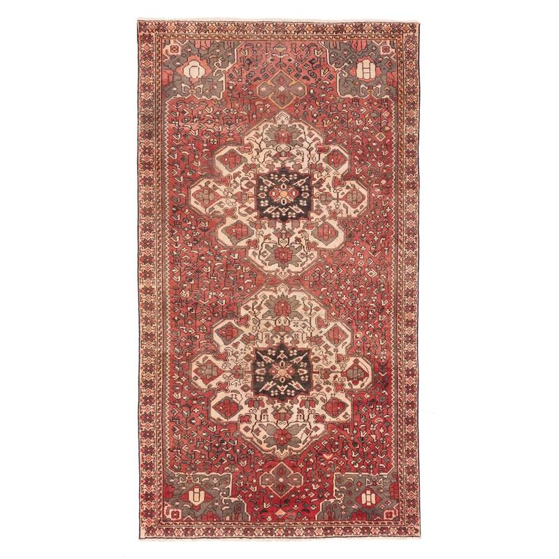 ECARPETGALLERY Hand-knotted Konya Anatolian Red Wool Rug - 4'10 x 9'5
