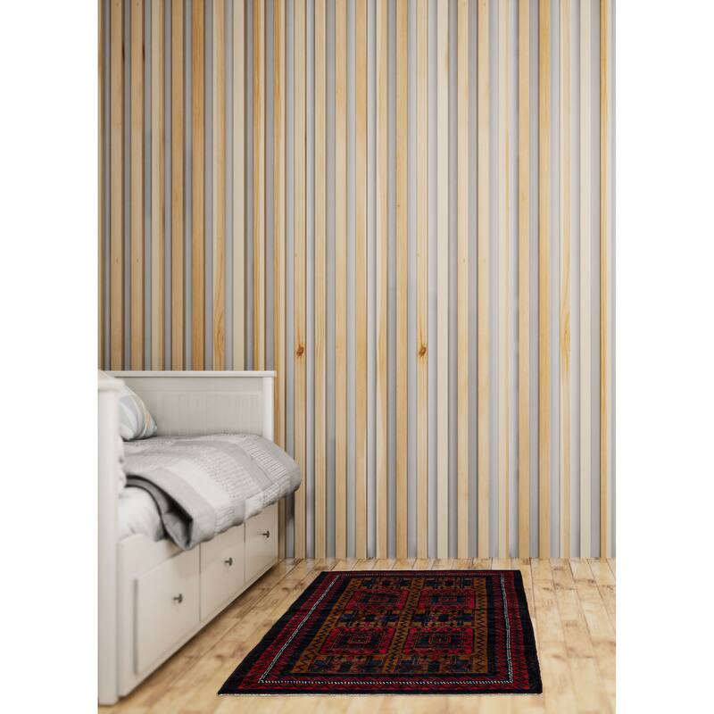 ECARPETGALLERY Hand-knotted Teimani Brown Wool Rug - 3'8 x 6'2