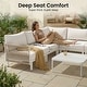 preview thumbnail 5 of 40, 2/4/6/8-Seat Modular All-Weather Aluminum Outdoor Sectional Sofa Set with Deep Seating Patio Conversation Set