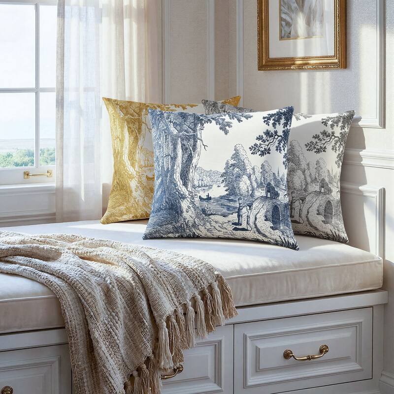 StyleCraft Reverie Toile Pillow