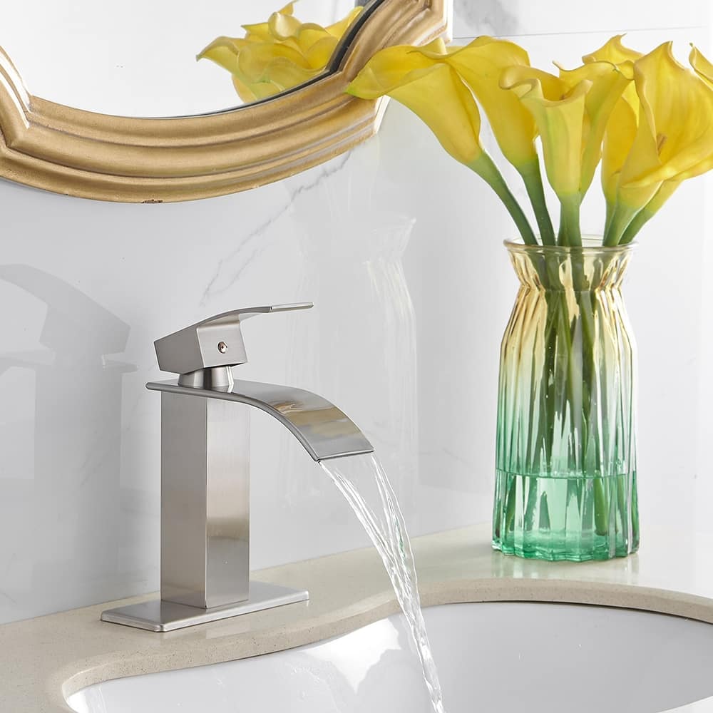 Modern Single-Handle Waterfall Bathroom Faucet