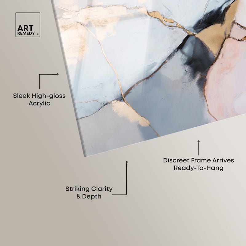 Gilded Veins Acrylic by Art Remedy, Ready to Hang