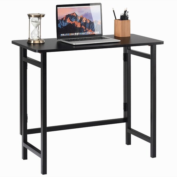 Gymax Folding Table Computer Desk PC Laptop Writing Table Home Office Workstation Bed Bath Beyond 26628539