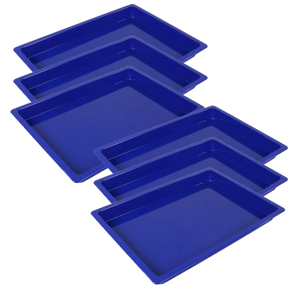 Romanoff Medium Creativitray, Blue, Pack of 6