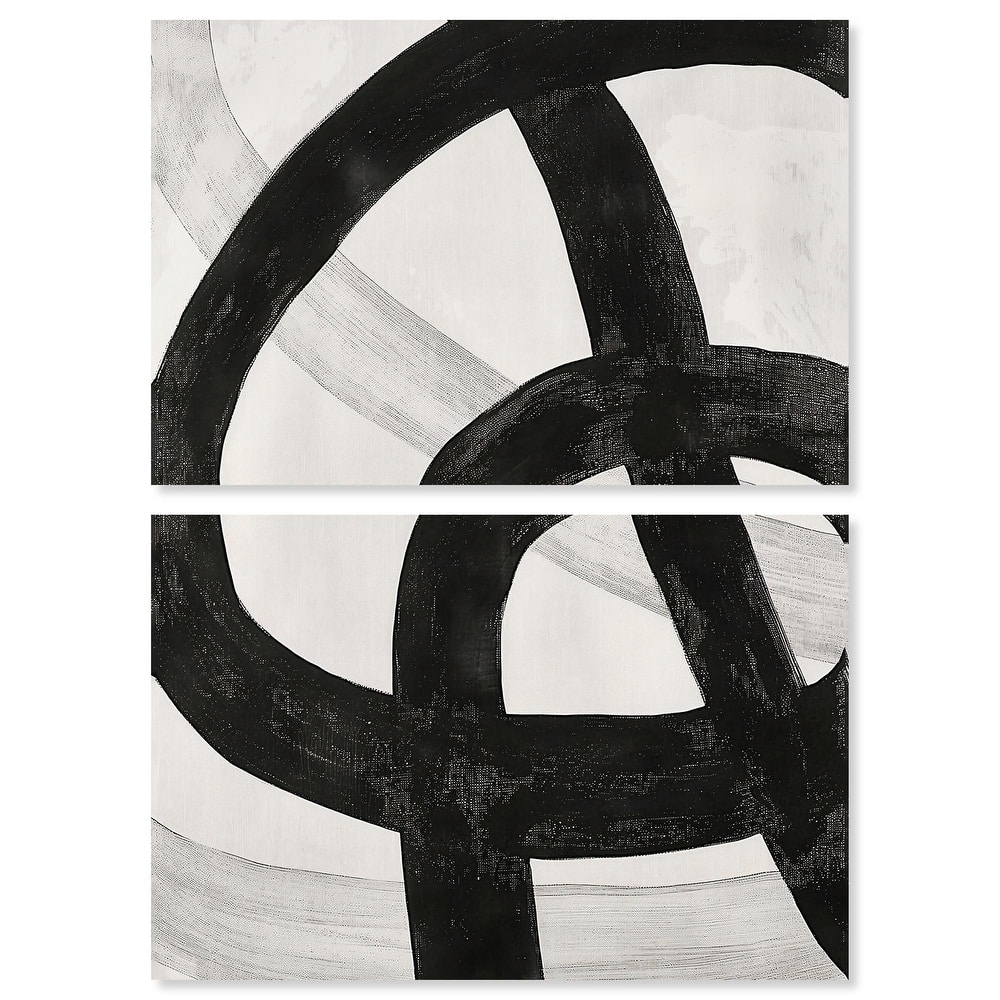 Infinite Loop II Canvas Set of 2 by Art Remedy, Gallery Wrapped