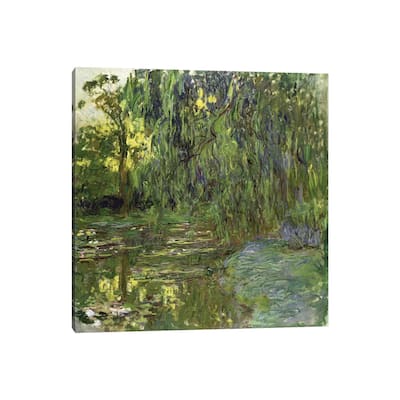 iCanvas "Weeping Willows, The Waterlily Pond at Giverny, c.1918 " by Claude Monet Canvas Print