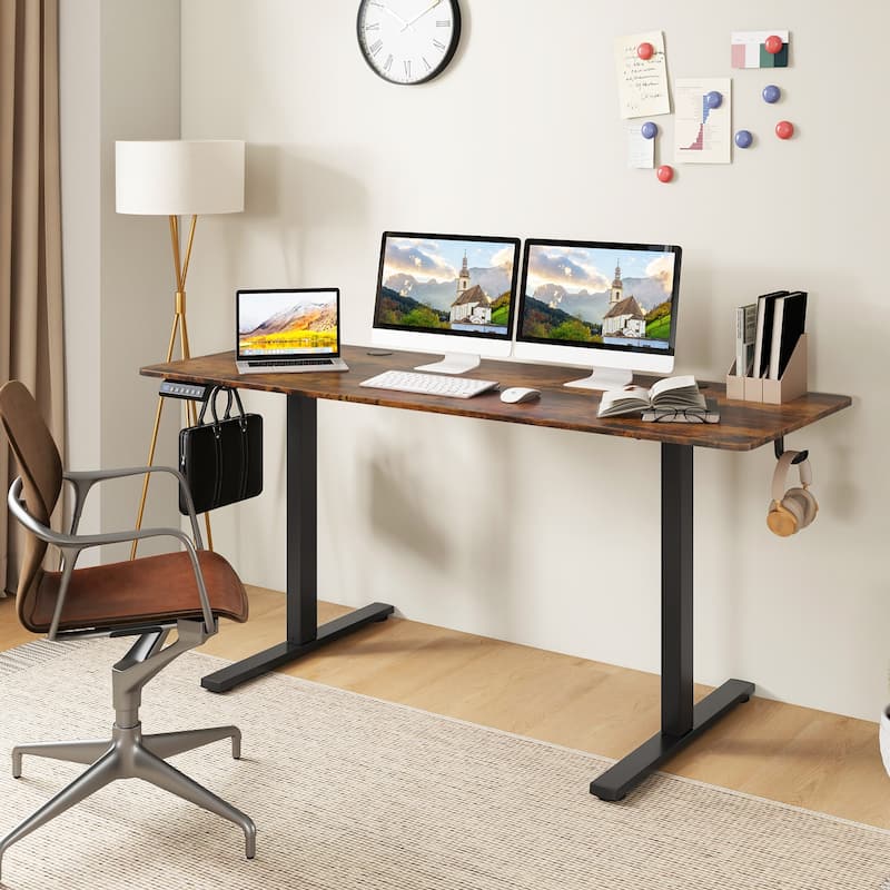 Electric Standing Desk with Memory Heights and Cable Management