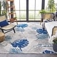 preview thumbnail 8 of 37, SAFAVIEH Cabana Leala Indoor/ Outdoor Waterproof Patio Floral Rug 6' x 9' - Grey/Blue