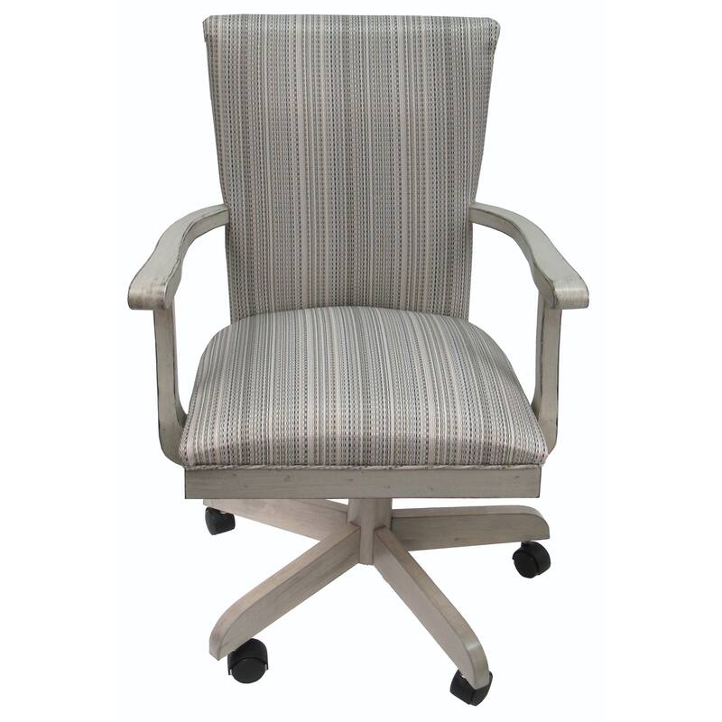 Caster Solid Wood Dining Chair on Wheels - 700 - 18" seat - Natural Fun - Reclaimed Estate