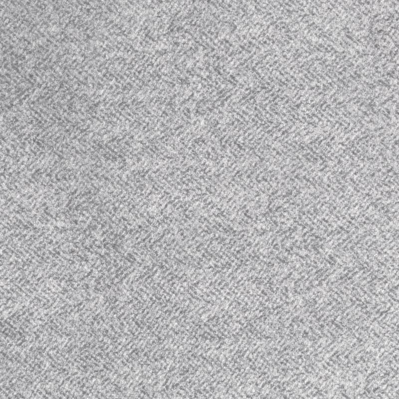 Barnaby 51" Textured Fabric Ottoman - Black Finish Solid Wood Feet