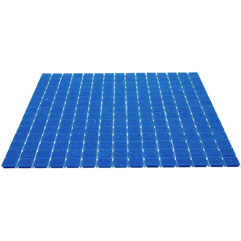 Apollo tile 12" x 12" Dune Glossy Cerulean Blue Glass Tile (20 sq ft/case) - 20 Pack