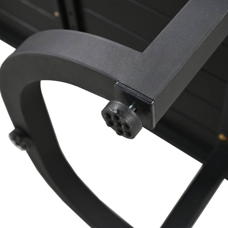 Outdoor Steel Patio Sofa Set with Coffee Table and Water-Resistant Cushions