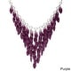 preview thumbnail 17 of 28, Alexa Starr Colored Lucite Bib Necklace Purple