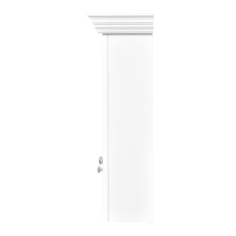 Bathroom Wall Cabinet with Mirror Door, Wall Mounted Bathroom Cabinet, Medicine Cabinet with Glass Doors & Adjustable Shelves