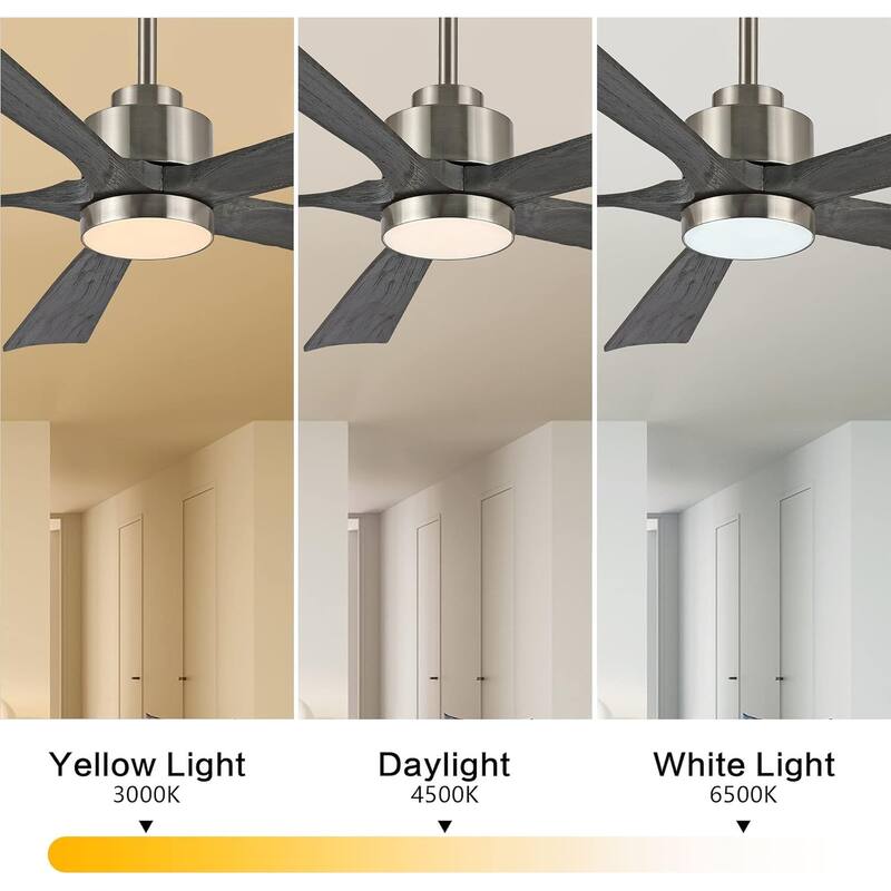 AeroBlade 60" 5-Blade 6-Speed Ceiling Fan with LED Light