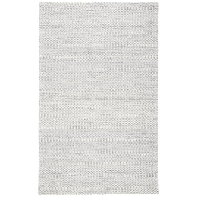 SAFAVIEH Handmade Marbella Leanid Wool Rug - 6' Square - Light Grey