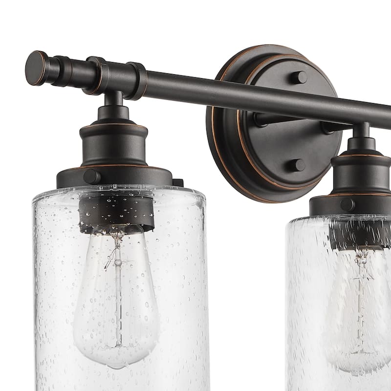 Globe Electric Camden All-In-One Bathroom Vanity Light with Towel Bar,