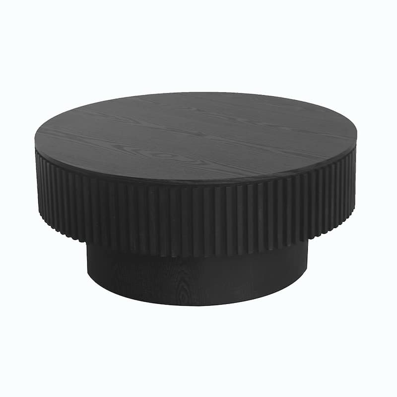 Round Coffee Table with Storage