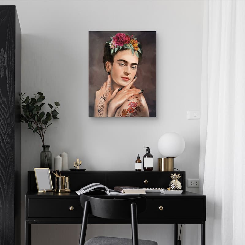 Tattooed Frida by Studio Arts Canvas Art Print