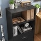 preview thumbnail 155 of 202, DH BASIC Modern Wood Customizable Stackable Storage Organizer - Cube Shelves, Drawer Cabinet, Bookcase with Doors by Denhour