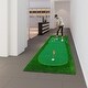preview thumbnail 4 of 18, Green Golf Putting, Golf Training Mat with High-quality Turf, 3 Holes, 3 Flags and Cups for Indoor & Outdoor